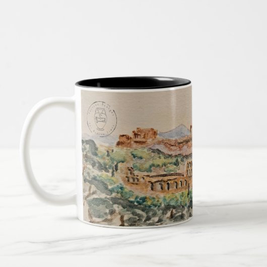 Athenian Acropolis Mug Tweekleurige Koffiemok (Links)