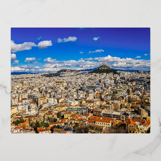 ATHENS FOLIE FEESTDAGEN BRIEFKAART (Voorkant)