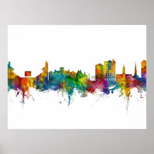Athens Georgia Skyline Poster (Voorkant)