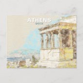 Athens Greece – Ancient Greek City View, Travel Briefkaart (Voorkant)