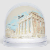 Athens Greece Travel Snow Globe – Ancient City Lan (Avant)