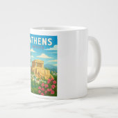 Athens Greece Vintage Travel Mug | Parthenon (Devant droit)