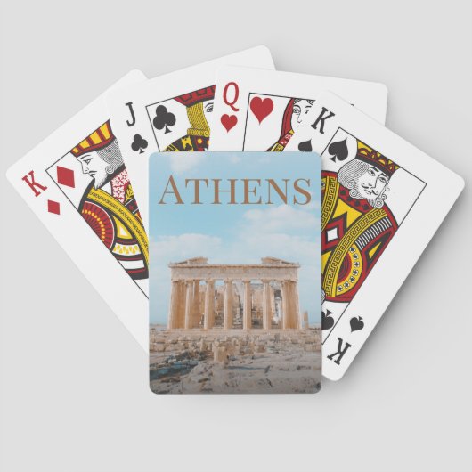 Athens Griekenland Pokerkaarten (Achterkant)