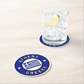 Athens Griekenland Ronde Kartonnen Onderzetter (Insitu)