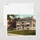 Athens NY, Bibliotheek, c1910 Vintage Briefkaart (Voorkant / Achterkant)