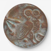 Athens Owl Papieren Bordje (Voorkant)