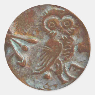 Athens Owl Sticker