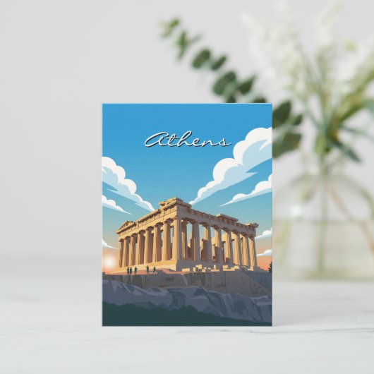 Athens Parthenon Briefkaart (Staand voorkant)