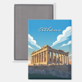 Athens Parthenon Magneet (Voorkant / Achterkant)