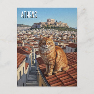 Athens Plaka Griekenland Reizen Briefkaart