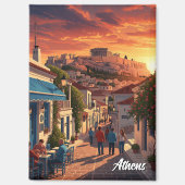 Athens Plaka Griekenland Reizen Magneet (Voorkant)