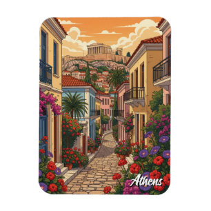 Athens Plaka Griekenland Reizen Magneet