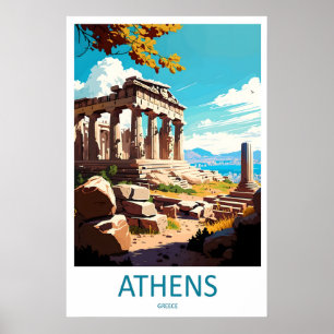 Athens Poster National Ski ParkReisposter uit het