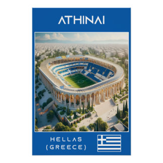 Athens Stadium - Ecological Design Perfect Poster