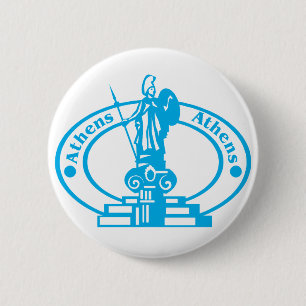 Athens Stamp Ronde Button 5,7 Cm