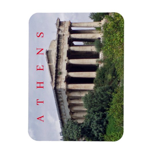 Athens Temple of Hephaestus uitzicht koelkastmagne Magneet (Verticaal)