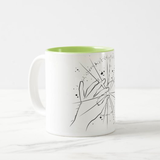 Athéopaganisme subtil Mug avec conception Galaxie (Devant gauche)