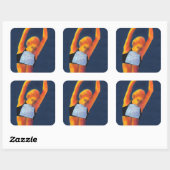 Athlete 2011 vierkante sticker (Vel)