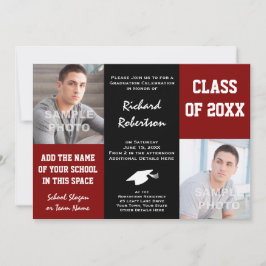 Athlete-Afstuderen, klasse Aangepaste schoolkleure Kaart