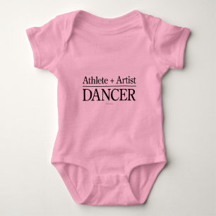 Athlete + Artist = Dancer Baby Bodysuit