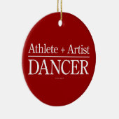 Athlete + Artist = Dancer Keramisch Ornament (Rechts)
