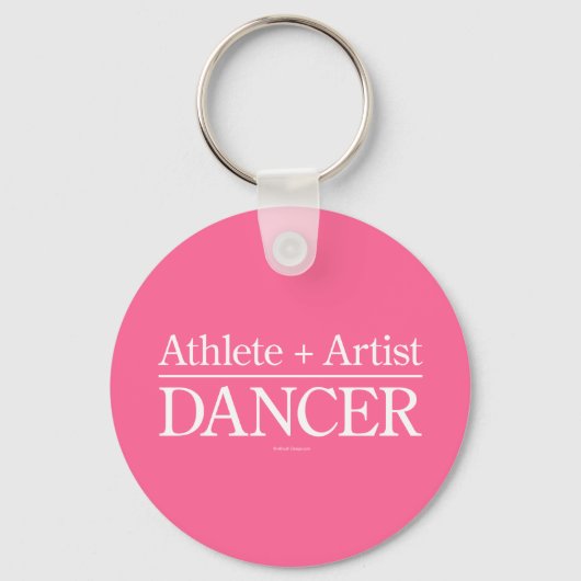 Athlete + Artist = Dancer Sleutelhanger (Voorkant)