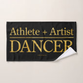 Athlète + Artiste = Danseuse (Serviette à main)