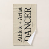 Athlète + Artiste = Danseuse (Serviette à main)