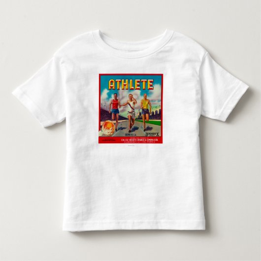 Athlete merk Citrus Crate Label Kinder Shirts (Voorkant)