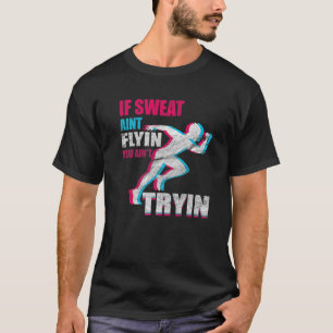 Athlete met Sprint Runner Marathon Rac T-shirt