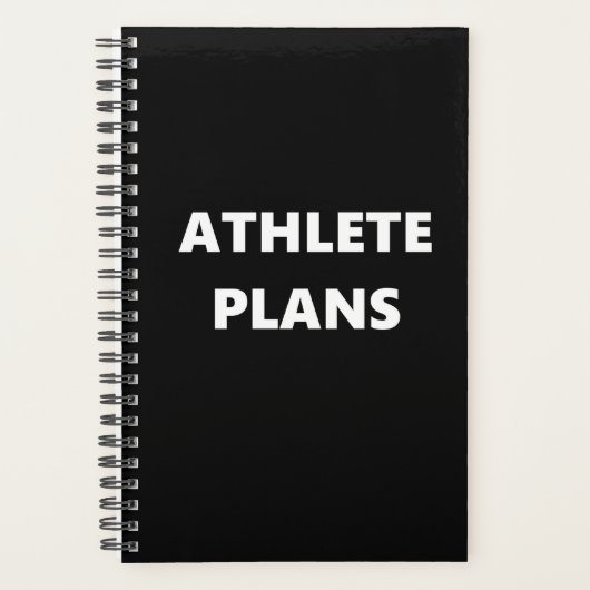 Athlète Planificateur Sport Thème Plans d'Athlète (Devant)