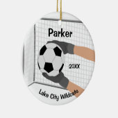 Athlete Soccer Goalie Ornament (Rechts)