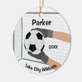 Athlete Soccer Goalie Ornament (Links)