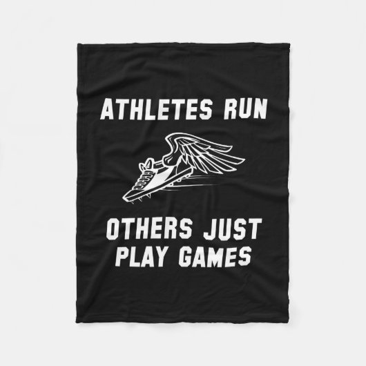 Athletes Run Fleece Deken (Voorkant)
