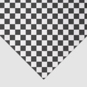 Athletic Checker Patroon Sport Team Kleuren Rood Tissuepapier (Detail)