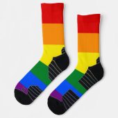 Athletic Crew Sock met regenboogvlag Sokken (Links)