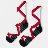 Athletic Crew Sock met vlag van Alabama, VS Sokken (Links)