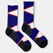Athletic Crew Sock met vlag van American Samoa Sokken (Rechts)