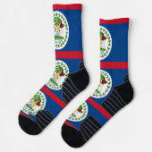 Athletic Crew Sock met vlag van Belize Sokken (Links)