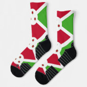 Athletic Crew Sock met vlag van Burundi Sokken (Links)