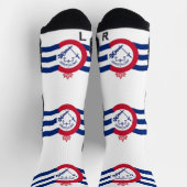 Athletic Crew Sock met vlag van Cincinnati Sokken (Top)