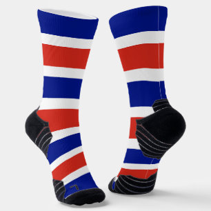 Athletic Crew Sock met vlag van Costa Rica Sokken
