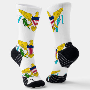 Athletic Crew Sock met vlag van de Maagdeneilanden Sokken