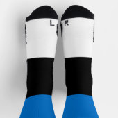 Athletic Crew Sock met vlag van Estland Sokken (Top)