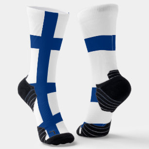 Athletic Crew Sock met vlag van Finland Sokken