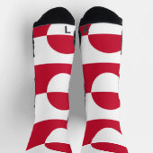 Athletic Crew Sock met vlag van Groenland Sokken (Top)