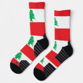 Athletic Crew Sock met vlag van Libanon Sokken (Links)