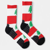 Athletic Crew Sock met vlag van Libanon Sokken (Rechts)