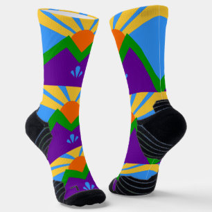 Athletic Crew Sock met vlag van Manitou Springs Sokken