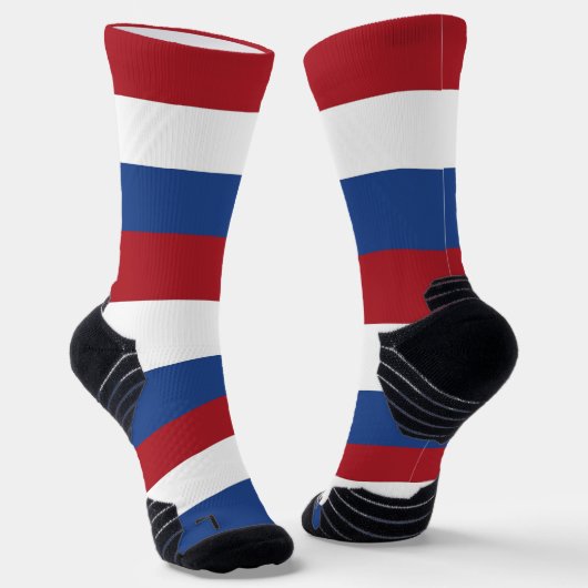 Athletic Crew Sock met vlag van Nederland Sokken (Gebogen)